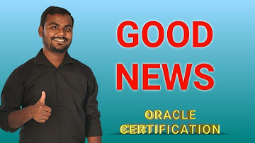 Free Oracle Certification Good News Update