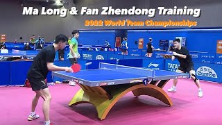 Ma Long, Fan Zhendong Training with Lin Shidong 5 | 2022 World Team Championships