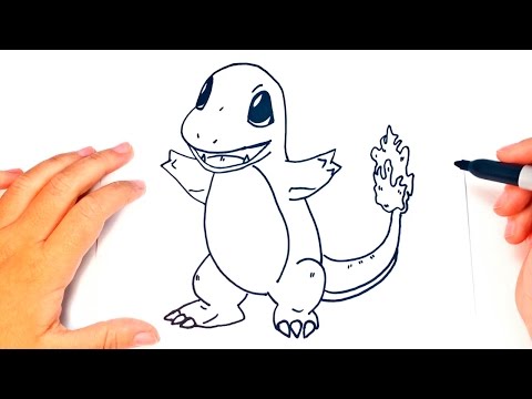 How to draw Charmander  Charmander Pokemon Easy Draw Tutorial