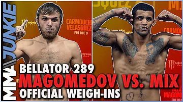 Magomed Magomedov, Patchy Mix make weight for grand prix semifinal | Bellator 289