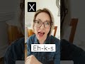 How to Pronounce the LETTER X - #SHORTS Quick English Pronunciation Mini Lesson