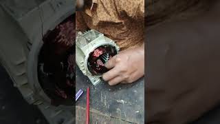 Air pressure motor winding.#electronics #automobile #electrical #motor
