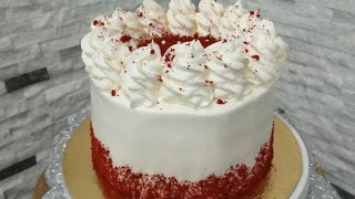 كيكة الريد ڤيلڤت مع كريمة الجبنة   Red Velvet Cake