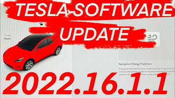 TESLA SOFTWARE UPDATE 2022.16.1.1
