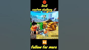 2vs2 op level ka custom chelleng shorts video⏯️ #freefireshorts #shorts #trnding #today #foryou #tn