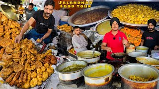 24 Hours Street Food In Punjab | Chole Bhature,Kulche Chole,Veg Pakore,Desi Punjabi Dhaba