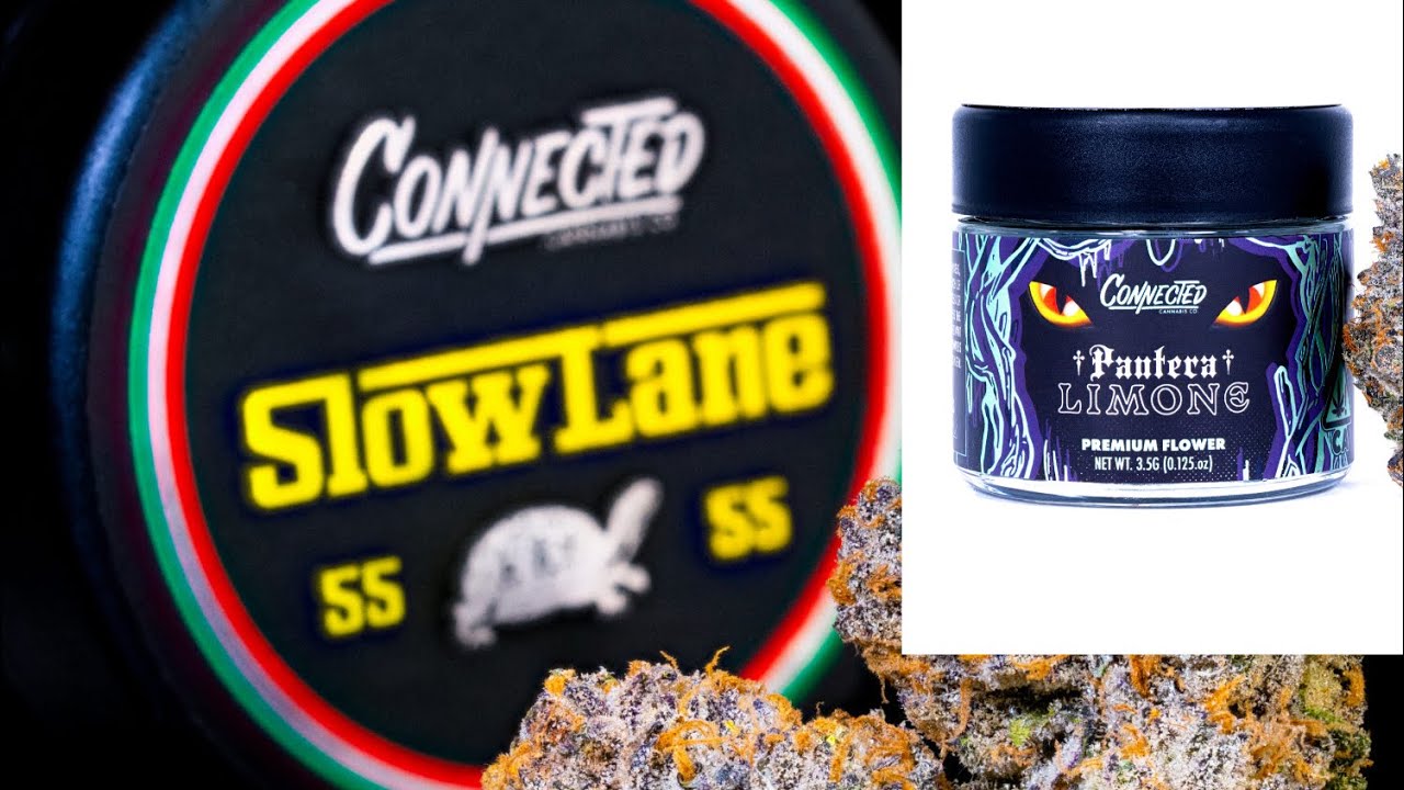 “Slow Lane” and “Pantera Limone” strains from CONNECTED CANNABIS CO. at the High Times DispensaryCA!