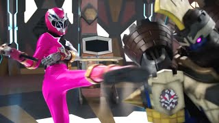 Pink Ranger vs Boomtower | Power Rangers Dino Fury | Power Rangers Official