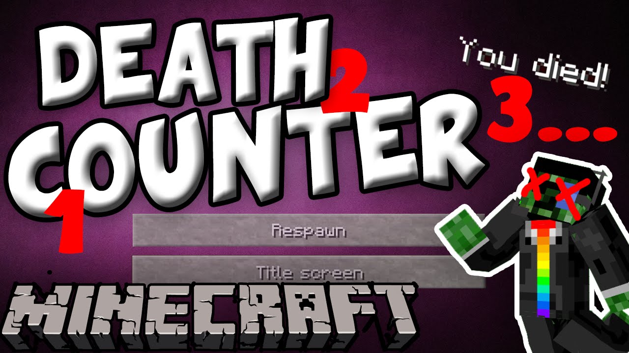 Minecraft Command Tutorial: Death Counter - Tab and Sidebar - YouTube