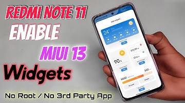 Enable Miui 13 Widgets On Home Screen Redmi Note 11/ Pro/ + 5G & Working All Device  | No Root ⚡⚡
