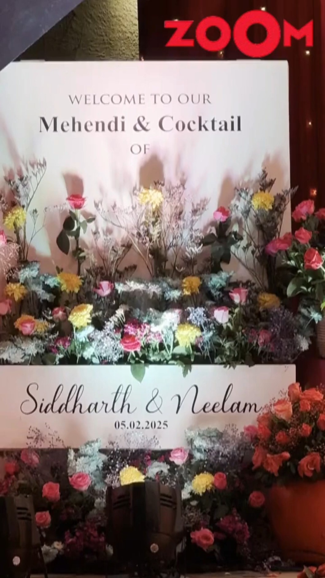 GLIMPSES of Priyanka Chopra's bro Siddharth Chopra and Neelam's Mehndi ceremony decoration #shorts