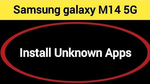 How to install unknown apps Samsung Galaxy M14 5G, install APK, third party app install kaise karen,