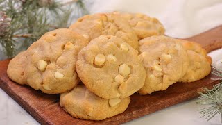 White Chocolate Macadamia Nut Cookies | Easy & Delicious Holiday Baking