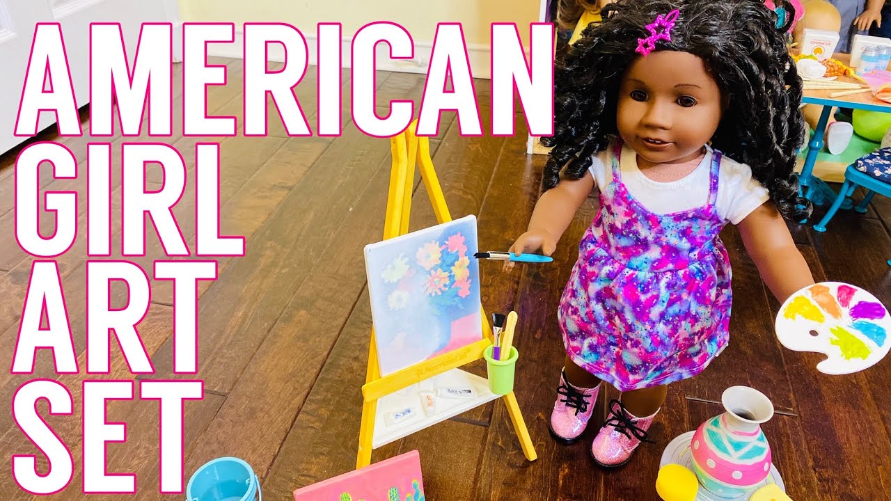 American Girl Doll Paints with NEW Art Set 