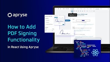 How to Add PDF Signing Functionality in React Using Apryse