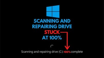 Scanning And Repairing Drive STUCK AT 100% | EASY FIX!