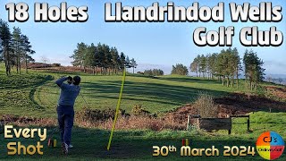 18 holes at Llandrindod Wells Golf Club. All shots from my round with stunning views on every hole.
