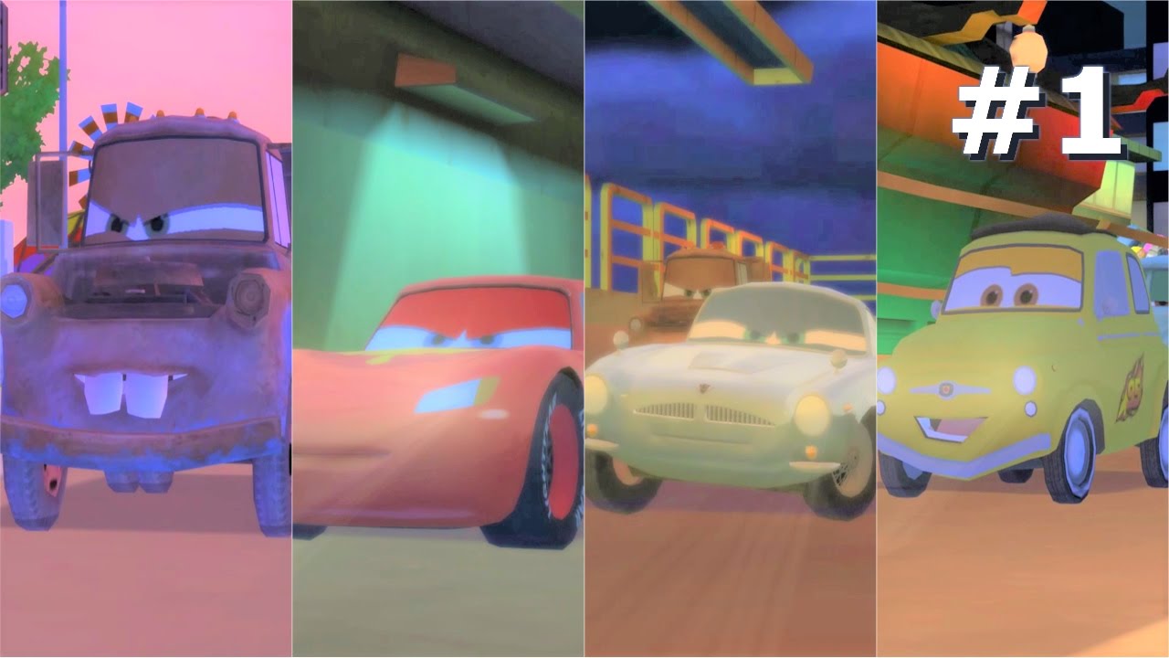 Cars 2 The Game Gameplay 1 with Mater, Lightning McQueen, Finn