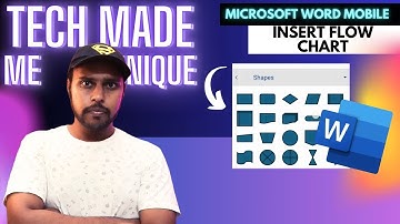 How to insert flow chart in Microsoft word mobile  | insert flow chart on Microsoft word mobile