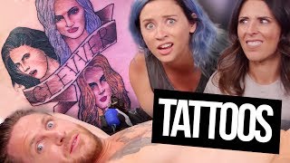 Our Faces TATTOOED On Our Coworker?! (Beauty Break)