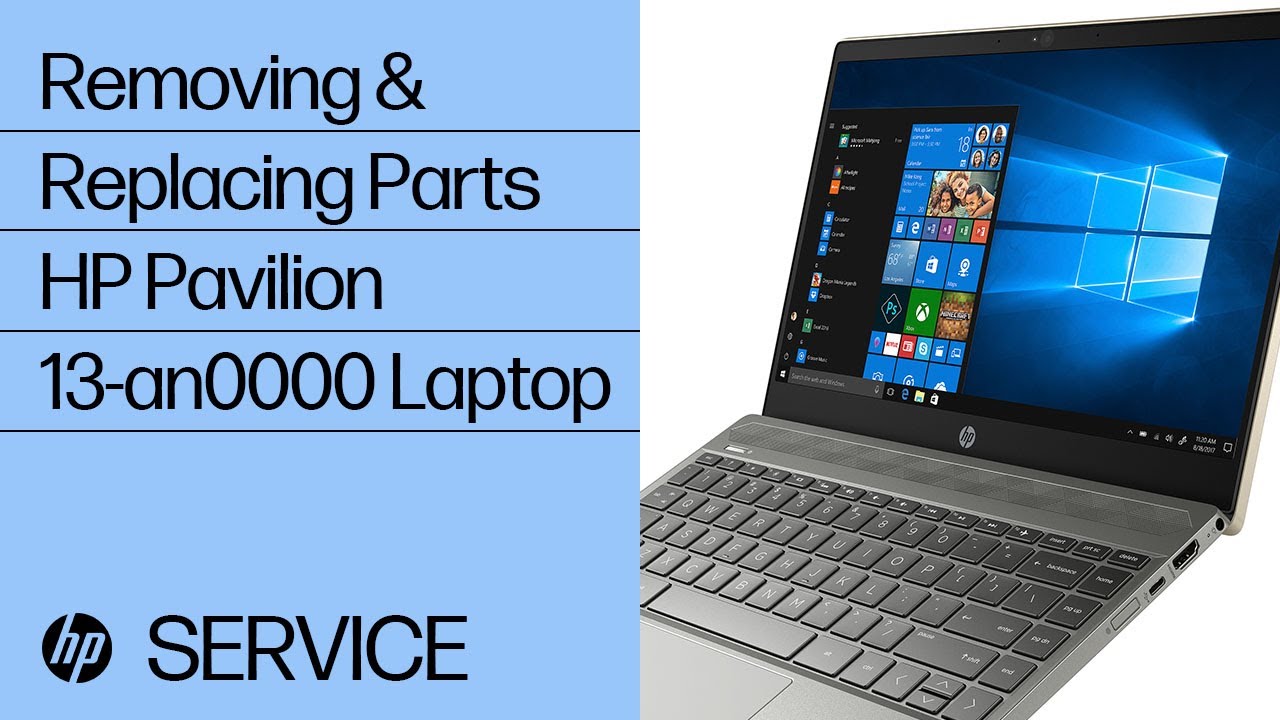Removing & replacing parts for HP Pavilion 13-an0000 | HP Computer