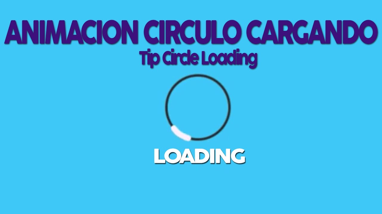 Loading Circulo Video After Effects Animación Circulo Cargando (LOADING) Tip-Circle loading ...