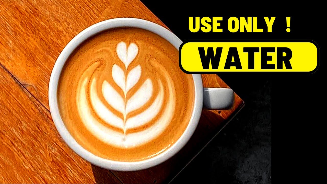 LEARN HowTo Practice latte art using water only ( No milk & Espresso