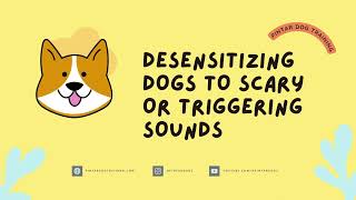 Desensitizing dogs to scary or triggering sounds