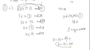 Number Theory Linear Congruences 1