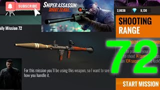 Sniper 3D Assassin shoot to kill Gameplay with special weapon RPG7 shooting range round 72 screenshot 5