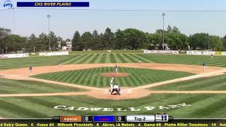 Landon Wieseler Of The Wynot Ne Expos Robs Quincy Ihnenn Of A Hit