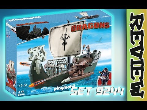 Playmobil DRAGONS SET 9244 Drago's Drachenschiff