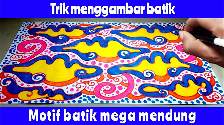Berikut ini merupakan motif batik yang berasal dari Betawi adalah a motif mega mendung