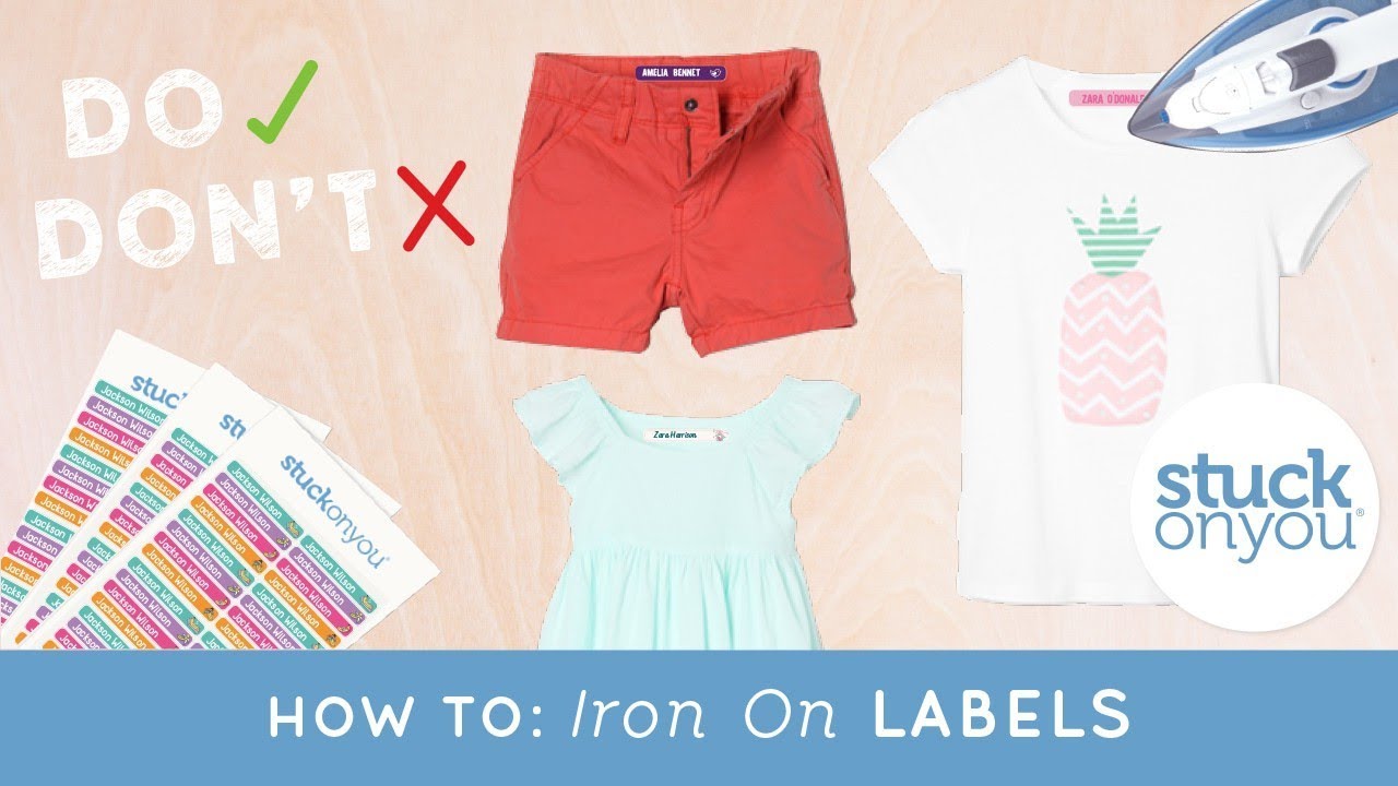 How to: Iron On Labels 