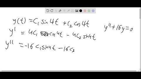Verify that the given function y is a solution of the differential equation that follows it. Assume…