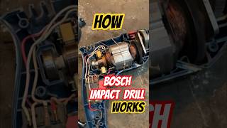 bosch impact drill | how the impact drill motor works | inside mechanism work #powertools #youtube