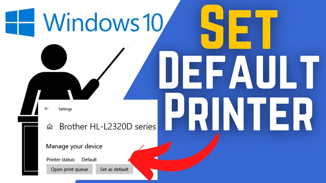 styrte Næste undersøgelse How To Set Default Printer In Windows 10 For All Users | How To Set A Default  Printer In Windows 10 - YouTube