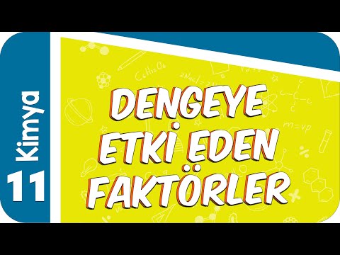 11. Sınıf Kimya: Dengeye Etki Eden Faktörler #2022