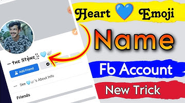 How To Make Heart💙 Emoji Name Facebook Id Just Now 2023 New Trick  | Heart Emoji  Name Fb Account