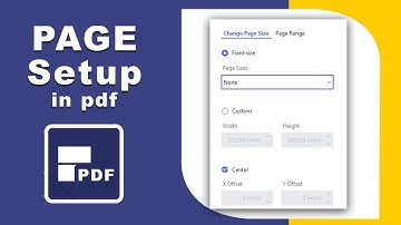 How to Setup page in PDF Document using pdfelement
