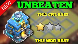 New Best! Th12 War Base With Link | Th12 Trophy/Farming Base | Base Th12 Terkuat Copy Link 2024