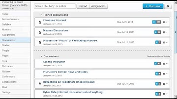 Canvas Discussions:  Locking or Closing for Comment