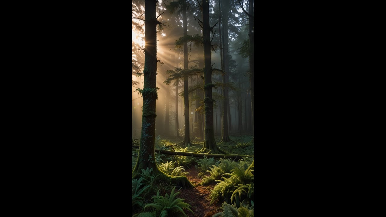 Ambient Dreams | Serene Misty Forest for Deep Focus & Calm | Relaxing Nature Sounds Shorts