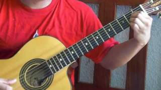 Video thumbnail of "Musica Cristiana. Mas alla del Sol (solo guitarra acustica)"