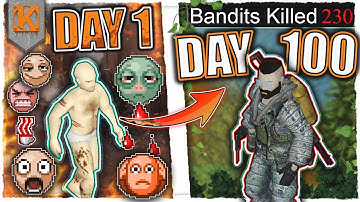 I Survived 100 Days HUNTED by NPCs in Project Zomboid