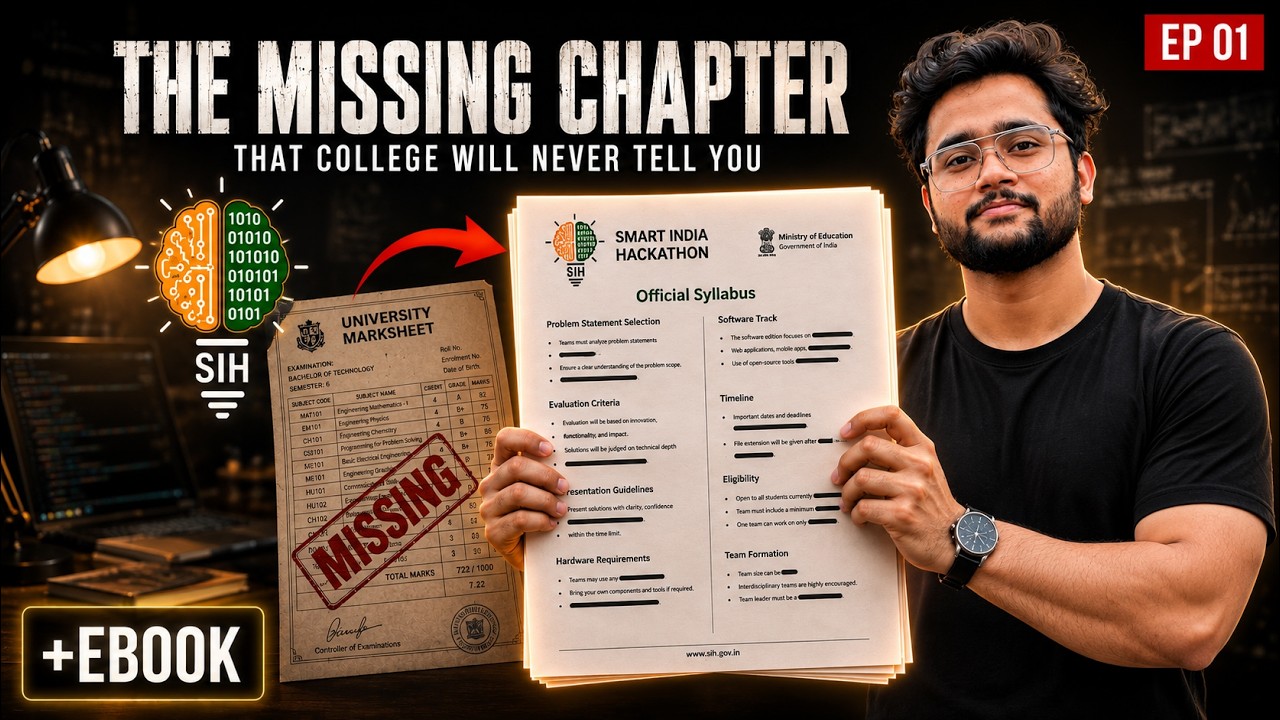 What is Smart India Hackathon 2026? | Complete SIH Guide for Beginners | Zero to Finalist EP 01
