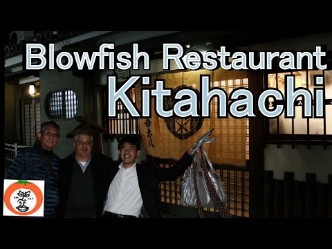 Kitahachi restaurant is famous  for its various  fugu (blowfish) dishes.Kishiwada City , Osaka