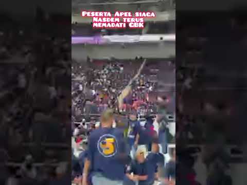Peserta Apel Siaga Perubahan Nasdem Terus Berdatangan Memadati Stadium GBK