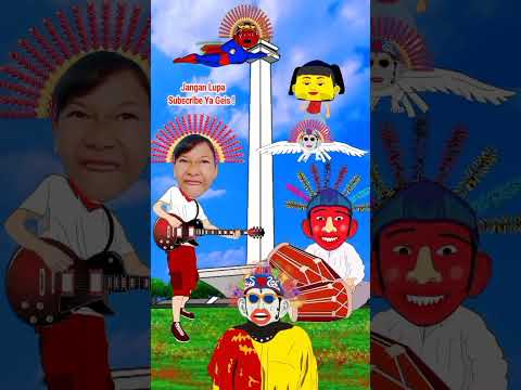 Wiiwww Ondel-ondel Tinggi Besar #lucu #kostumkarnaval #shorts #badut