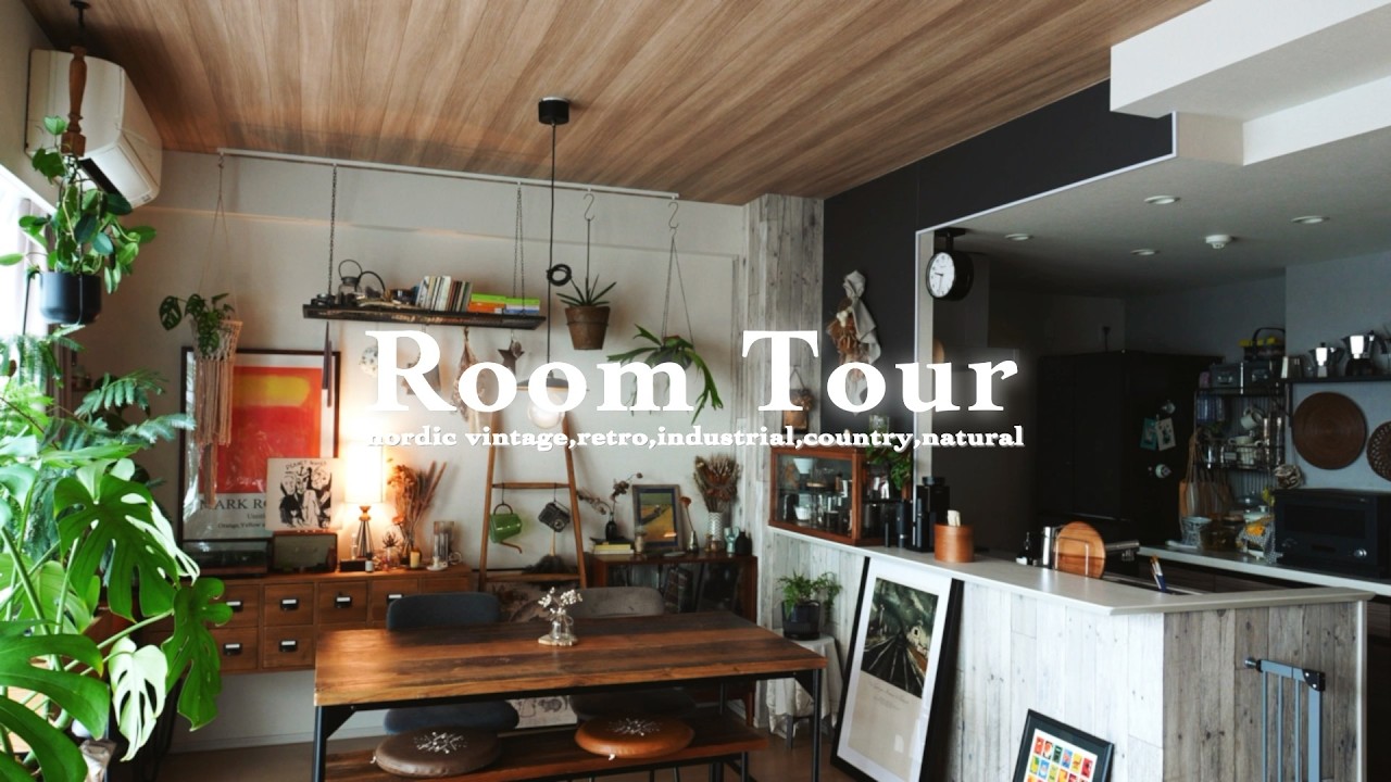 RoomTour】Living in a LDK with favorite things.|nordic vintage and
